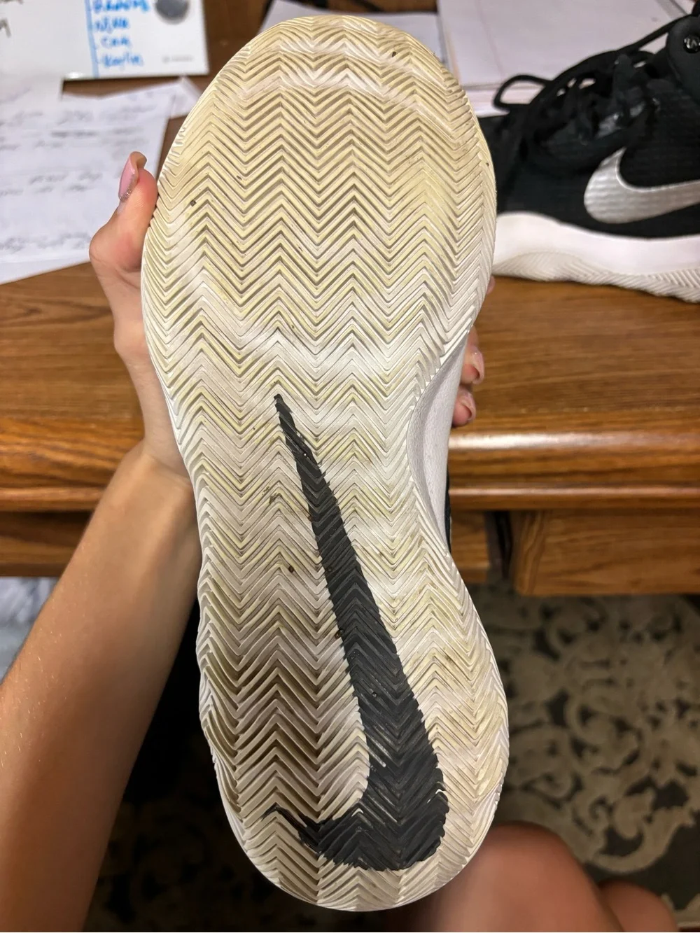 Nike Men's Black and White Training Sneakers